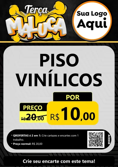 Modelo de Cartaz para Cartaz A4 Vertical com o tema Terça Maluca para Material para Construção