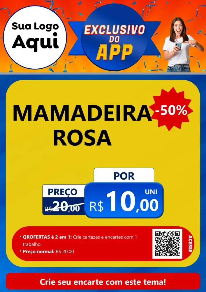 Modelo de Cartaz para Cartaz A4 Vertical com o tema Exclusivo do Aplicativo para Bebês