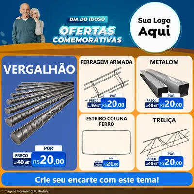 Modelo de Rede Social para Feed Facebook com o tema Dia do Idoso