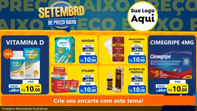 Modelo de TV para TV Horizontal com o tema Setembro De Preço Baixo para Farmácia