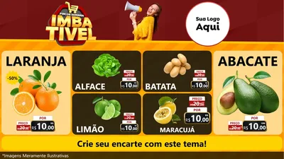 Modelo de TV para TV Horizontal com o tema Fim de Semana Imbatível para Hortifrúti