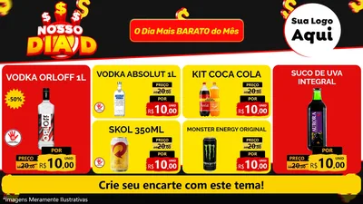 Modelo de TV para TV Horizontal com o tema Nosso Dia D para Distribuidora de bebidas