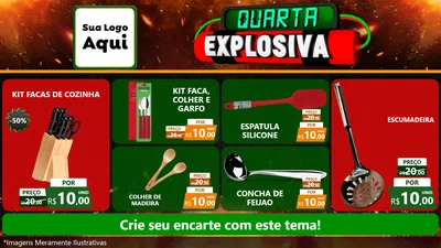 Modelo de TV para TV Horizontal com o tema Quarta Explosiva para Utilidades Domésticas