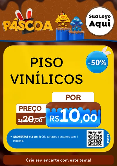 Modelo de Cartaz para Cartaz A4 Vertical com o tema Páscoa para Material para Construção