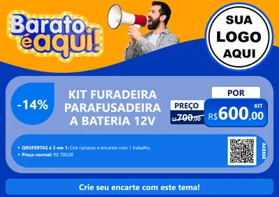 Modelo de Cartaz para Cartaz A4 Horizontal com o tema Barato é aqui para Maquinas e Ferramentas