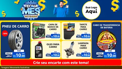 Modelo de TV para TV Horizontal com o tema Operação Fecha Mês Setembro para Auto peças