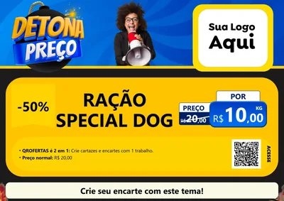 Modelo de Cartaz para Cartaz A4 Horizontal
