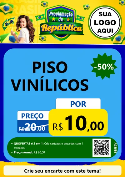 Modelo de Cartaz para Cartaz A4 Vertical com o tema Proclamação da República para Material para Construção