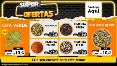 Modelo de TV para TV Horizontal com o tema Super Ofertas para Produtos Naturais