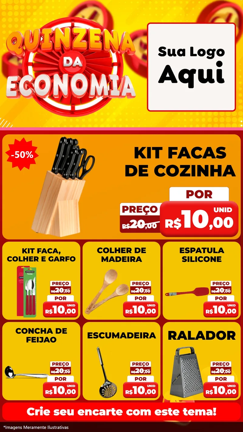 Modelo de Rede Social para Stories com o tema Quinzena Da Economia para Utilidades Domésticas