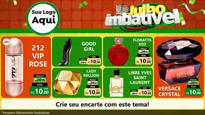 Modelo de TV para TV Horizontal com o tema Julho Imbatível para Perfumes