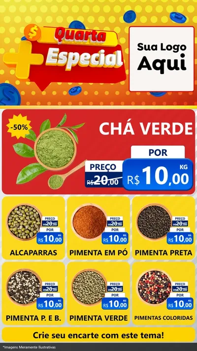 Modelo de Rede Social para Stories com o tema Quarta Mais Especial para Produtos Naturais