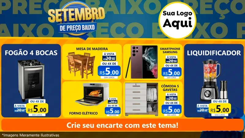 Modelo de TV para TV Horizontal com o tema Setembro De Preço Baixo para Móveis e Eletro