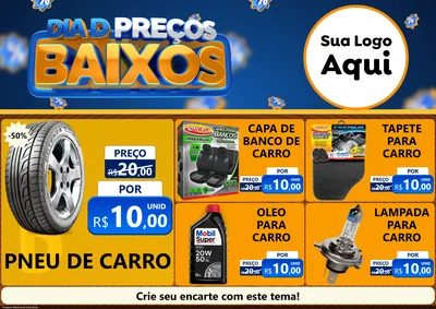 Modelo de Encarte para Encarte A4 Horizontal com o tema Dia D Preço Baixo para Auto peças