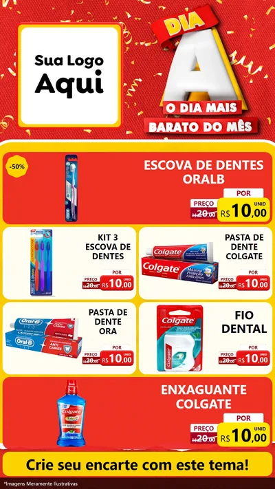 Modelo de TV para TV Vertical com o tema Dia A o Dia Mais Barato do Mês para Higiene Pessoal