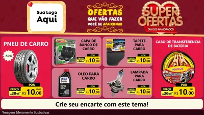 Modelo de TV para TV Horizontal com o tema Dia dos Namorados para Auto peças