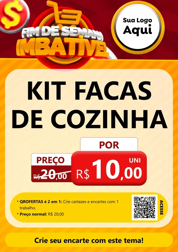 Modelo de Cartaz para Cartaz A4 Vertical com o tema Fim de Semana Imbatível para Utilidades Domésticas