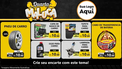 Modelo de TV para TV Horizontal com o tema Quarta Maluca para Auto peças