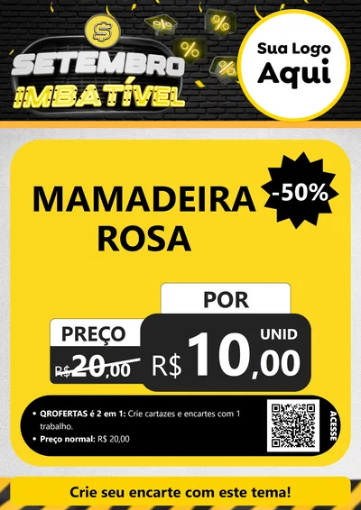 Modelo de Cartaz para Cartaz A4 Vertical com o tema Setembro Imbatível para Bebês