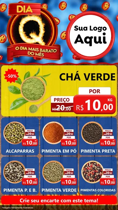 Modelo de Rede Social para Stories com o tema Dia Q - O Dia Mais Barato Do Mês para Produtos Naturais
