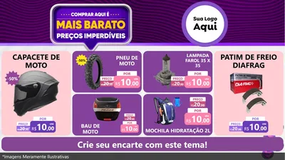 Modelo de TV para TV Horizontal com o tema Mais Barato para Moto peças