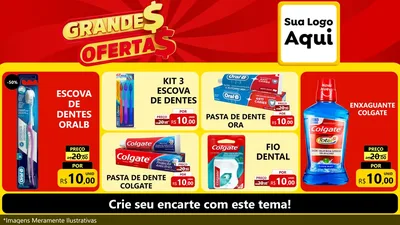 Modelo de TV para TV Horizontal com o tema Grandes Ofertas para Higiene Pessoal