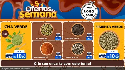 Modelo de TV para TV Horizontal com o tema Ofertas da Semana - Páscoa para Produtos Naturais
