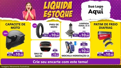 Modelo de TV para TV Horizontal com o tema Liquida estoque para Moto peças