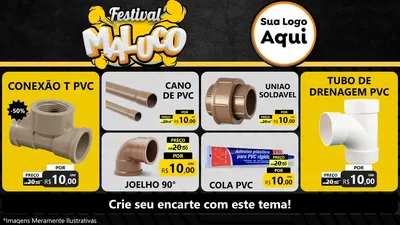 Modelo de TV para TV Horizontal com o tema Festival Maluco para Tubos e conexões