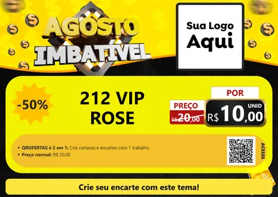 Modelo de Cartaz para Cartaz A4 Horizontal com o tema Agosto Imbatível para Perfumes