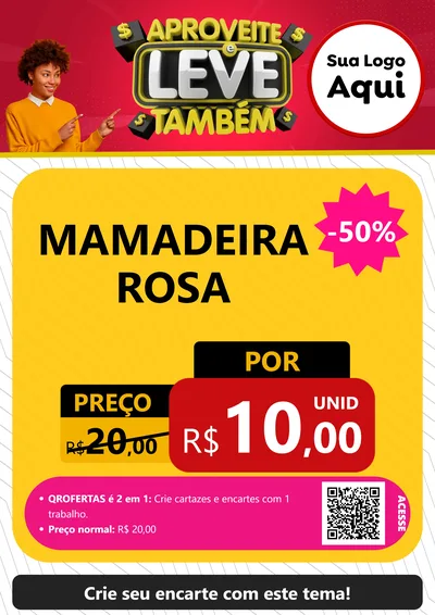 Modelo de Cartaz para Cartaz A4 Vertical com o tema Aproveite e Leve Também para Bebês