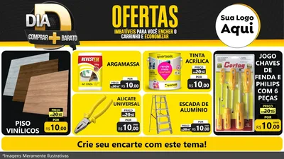Modelo de TV para TV Horizontal com o tema Dia D Mais Economia para Material para Construção