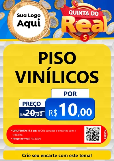 Modelo de Cartaz para Cartaz A4 Vertical com o tema Quinta do Real para Material para Construção