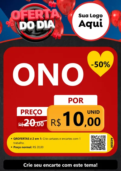 Modelo de Cartaz para Cartaz A4 Vertical com o tema Oferta do Dia para Óticas