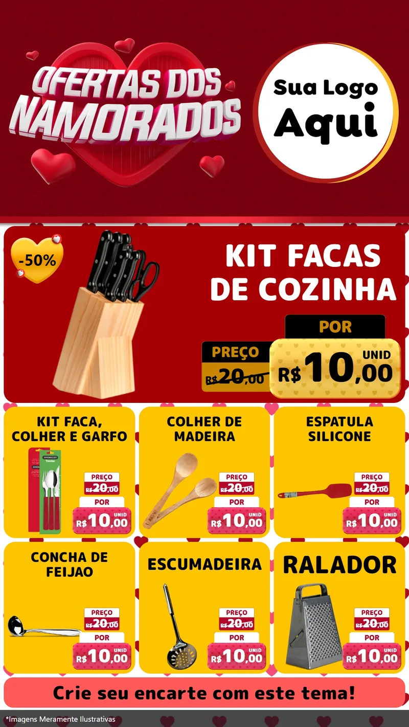 Modelo de Rede Social para Stories com o tema Ofertas Dos Namorados para Utilidades Domésticas
