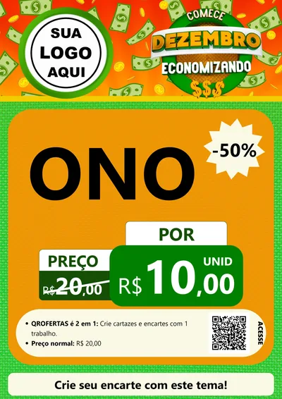 Modelo de Cartaz para Cartaz A4 Vertical com o tema Comece Dezembro Economizando para Óticas
