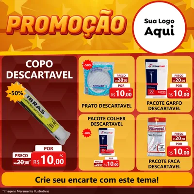 Modelo de Rede Social para Feed Facebook com o tema Promoção para Embalagens