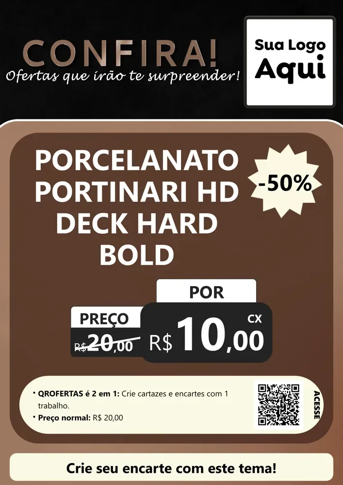 Modelo de Cartaz para Cartaz A4 Vertical com o tema Confira! Ofertas que irão te surpreender! para Pisos e revestimentos