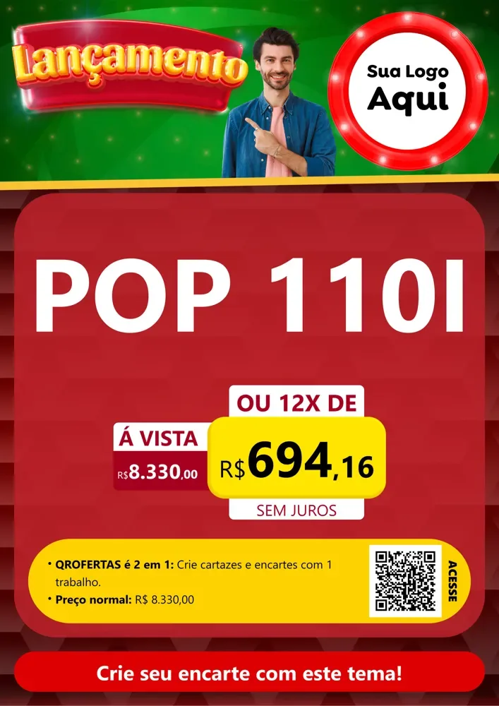 Modelo de Cartaz para Cartaz A4 Vertical com o tema Lançamento para Concessionaria de Motos