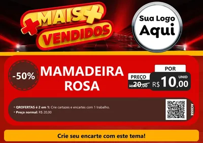 Modelo de Cartaz para Cartaz A4 Horizontal com o tema Mais Vendidos para Bebês