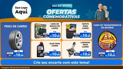 Modelo de TV para TV Horizontal com o tema Dia do Idoso