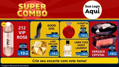 Modelo de TV para TV Horizontal com o tema Super Combo para Perfumes