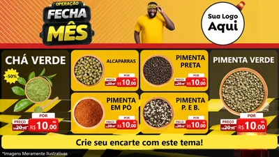 Modelo de TV para TV Horizontal com o tema Operação Fecha Mês para Produtos Naturais