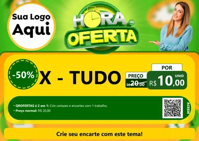 Modelo de Cartaz para Cartaz A4 Horizontal