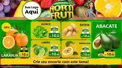 Modelo de TV para TV Horizontal com o tema Quinta do Hortifrúti para Hortifrúti