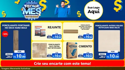 Modelo de TV para TV Horizontal com o tema Operação Fecha Mês Setembro para Pisos e revestimentos