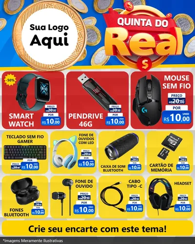 Modelo de Rede Social para Feed Instagram com o tema Quinta do Real para Informática