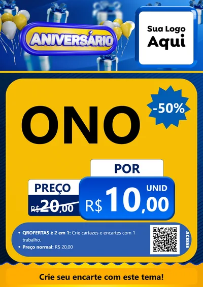 Modelo de Cartaz para Cartaz A4 Vertical com o tema Aniversário para Óticas