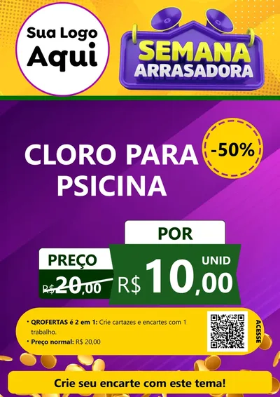 Modelo de Cartaz para Cartaz A4 Vertical