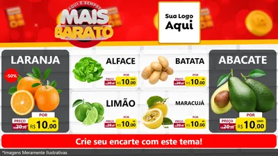 Modelo de TV para TV Horizontal com o tema Mais Barato para Hortifrúti